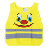 Safety vest for children yellow SVK-04 with certificate, brand AMIO