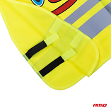 Safety vest for children yellow SVK-04 with certificate, brand AMIO