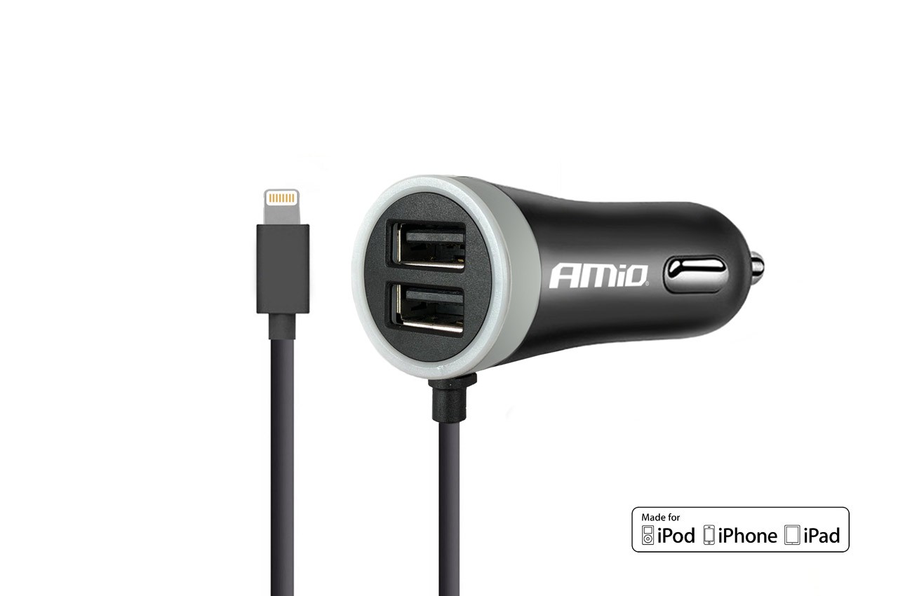 Phone charger 12/24V iOS + 2x USB 2.4A PCH PRO-02 P/N: 02057