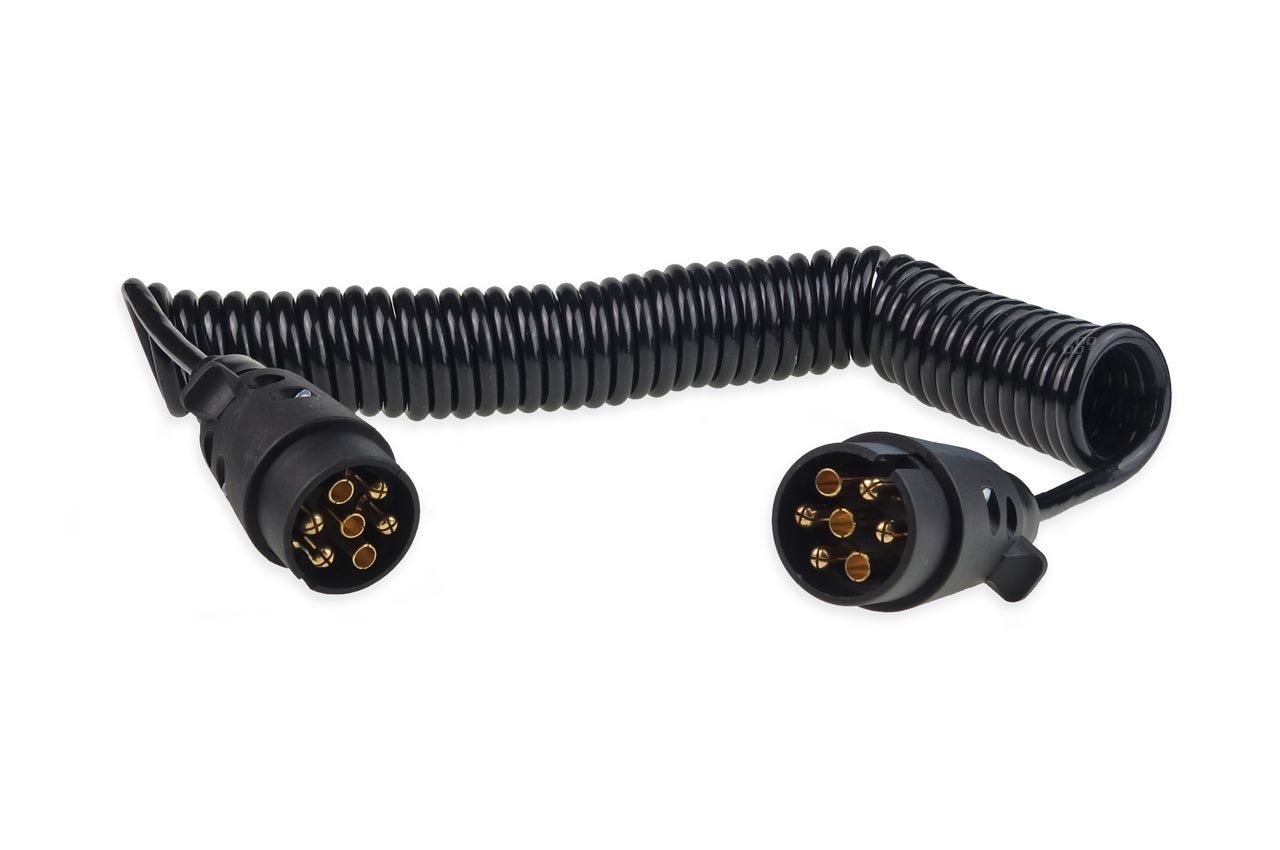 7PIN Spiral cable 12V 6 m P / N: 02390