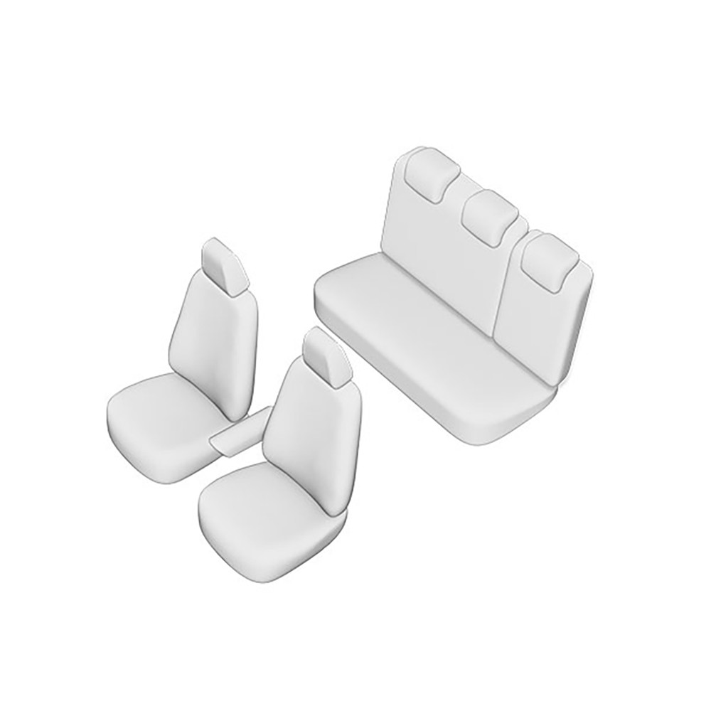 UMBRELLA SEAT COVER SET compatible  VOLKSWAGEN POLO 2017- (FRACTURED BENCH) WITH L-SHAPED BACK HEADLIGHTS Manufacturer Code: 56097_