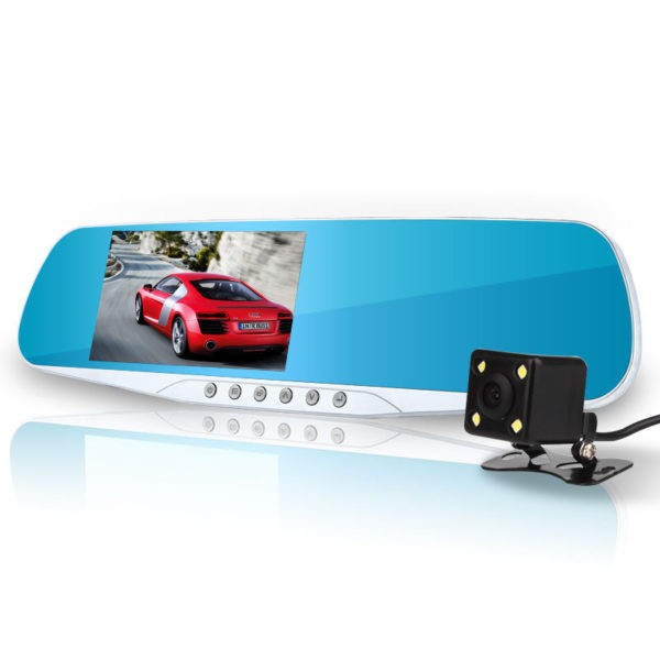 4.3 "DVR mirror system + reverse camera. Code: 4362 12V