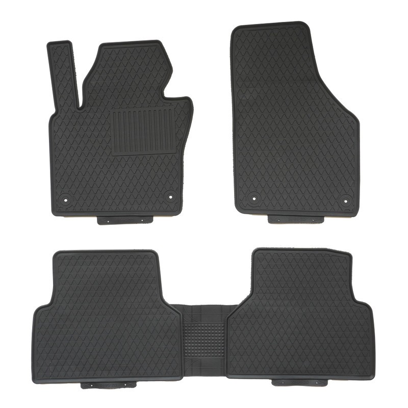 Car Mat Set Rubber Umbrella compatible Vw Tiguan (2007-2017) EAN Code: 101125