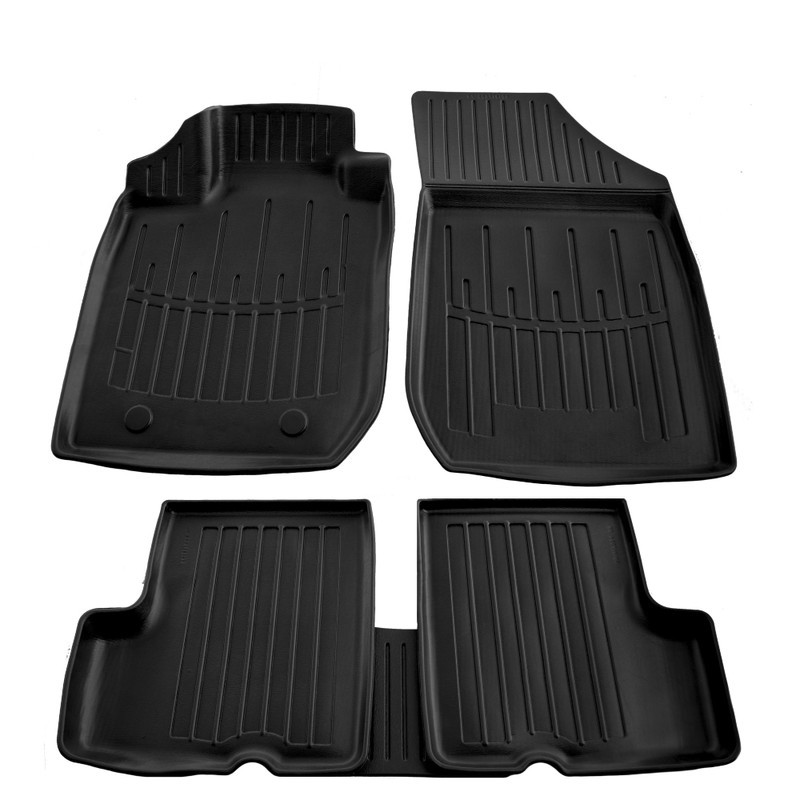 Car Mat Set Rubber Umbrella compatible Dacia Logan Mcv (2006-2012) EAN Code: 105914
