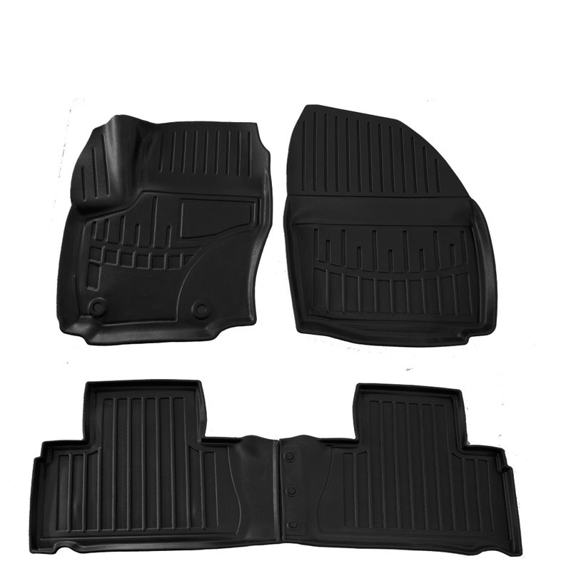 Car Mat Set Rubber Umbrella compatible Ford S-Max (2006-2014) Oval Fixing Systems EAN Code: 105929