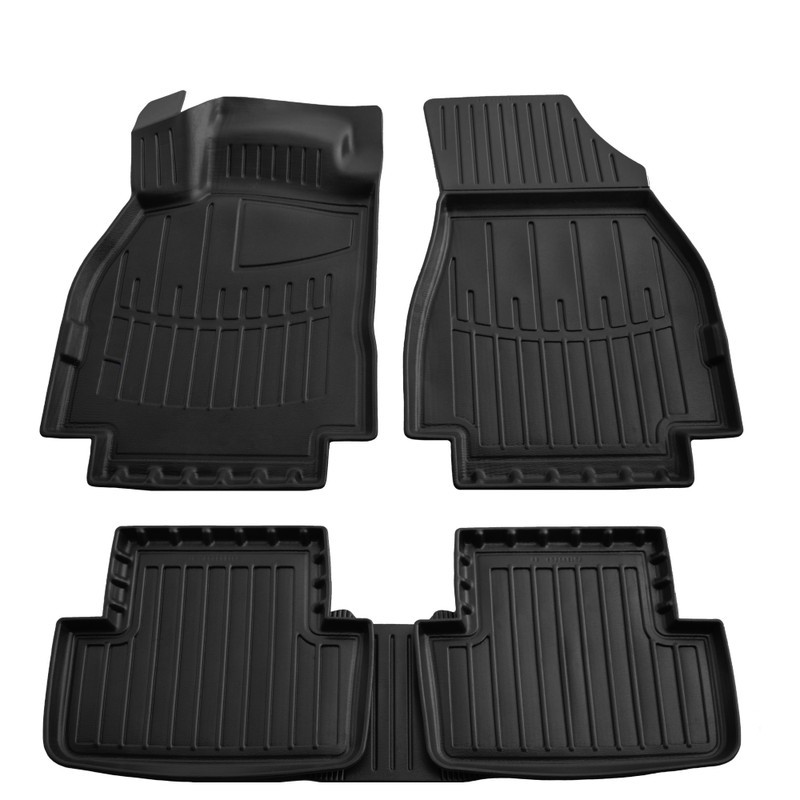 Set of Car Mats Rubber Umbrella compatible Renault Megane II (2002-2009) EAN Code: 105982