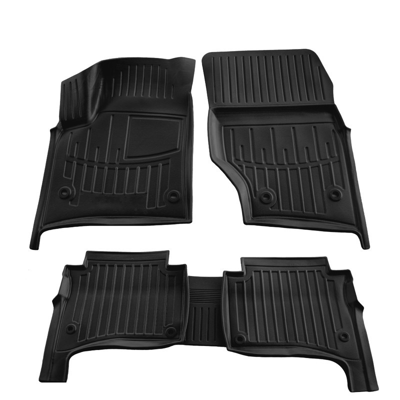 Car Mat Set Rubber Umbrella compatible Volkswagen Touareg I (7L) (2002-2010) EAN Code: 106050