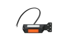 1080L / II W140 Clarifying light WAS Technical description Outline marker lights L, orange / red / white, LED, height 105mm; width 28mm; depth 34mm, hang, hose length 210, with hanger, 12 / 24V (with straight hanger)