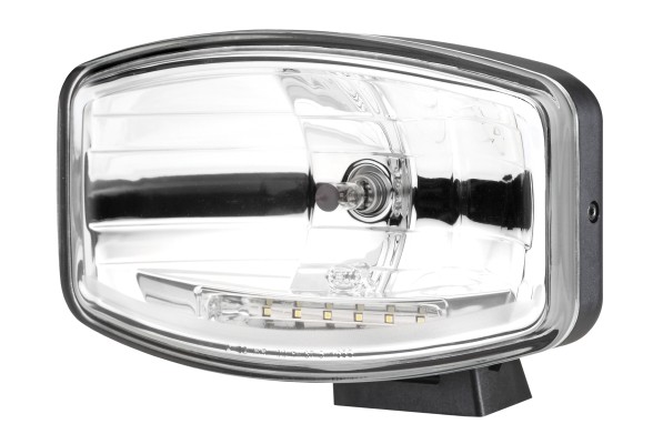 1FE008 773-081 High beam headlight HELLA Technical description Universal headlight Right / Left (H7 / LED, 12 / 24V, width 244.8mm, height 141mm, depth: 108.5mm, transparent, plastic, Blac