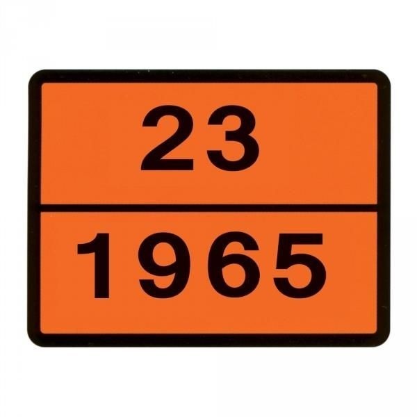 ADR Gas marking table SKU: PL-ADR1965