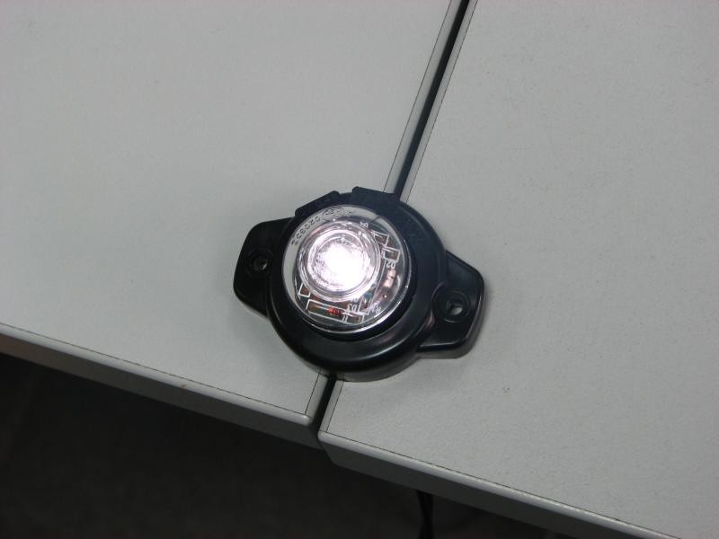275 W56 Clarifying light WAS  Was led by standing lamp position, white and red 12V / 24V uniwesl.