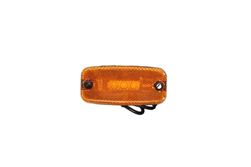2PS357 008-001 Boundary light HELLA - Outline marker lights L / R, orange, LED, height 51mm; width 111mm; depth 20mm, 12 / 24V