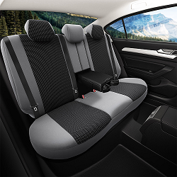 GRAY - BLACK RACING SEAT COVER SET Manufacturer code: RG-M5-7