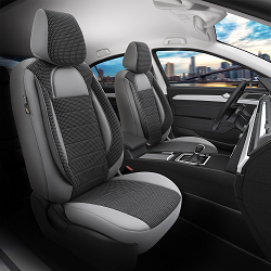 GRAY - BLACK RACING SEAT COVER SET Manufacturer code: RG-M5-7