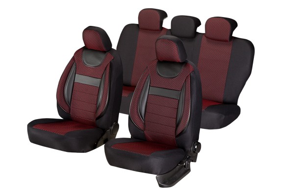 RED DYNAMIC SEAT COVER SET Manufacturer Code: DYN-M2-3