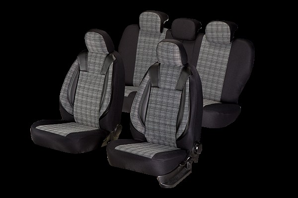 BLACK LUXURY SEAT COVER SET Manufacturer code: LXY-M1-3
