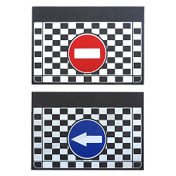 TRUCK MUDGUARDS 3D 40X45 CM SET 2 PCS/GP1616