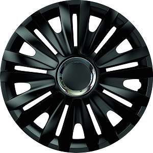 BLACK WHEEL COVER SET 15` WITH ROYAL CHROME RING Manufacturer code: 5233