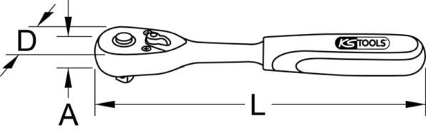 1/4 SLIMPOWER RACHET WITH DIRECTION CHANGE. 72 TEETH Manufacturer code: 920.1490