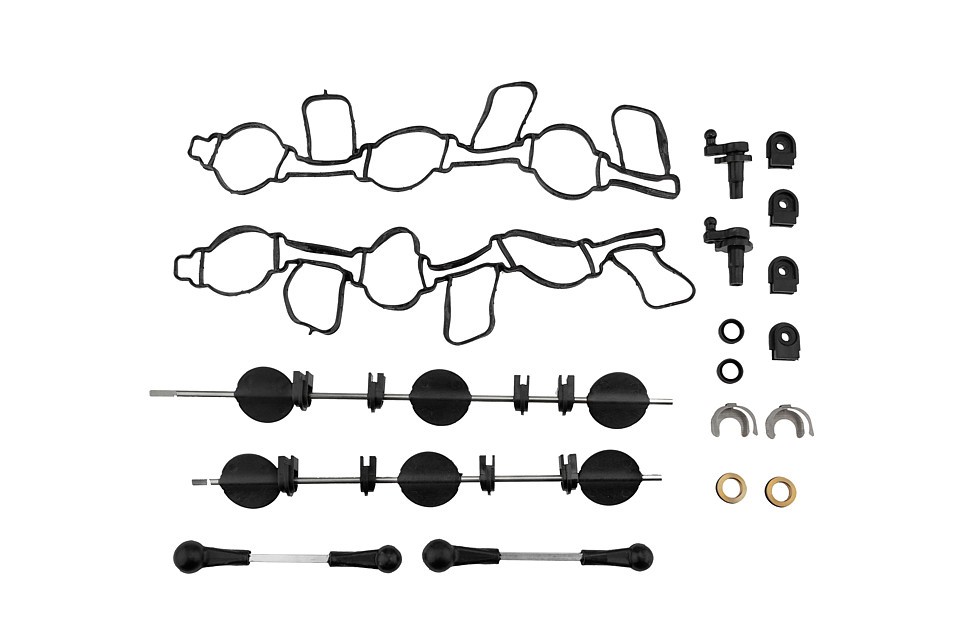 INTAKE MANIFOLD REPAIR SET compatible AUDI A4 2.7TDI 2005-,3.0TDI 2004-,A5 2.7TDI,3.0TDI 2007-,A6 2.7TDI,3.0TDI 2004-,A8 3.0TDI 2003-,Q5 3.0TDI 2008-,Q7 3.0TDI 2006- /KOMPLET-LEFT/RIGHT/ - BKS-AU-001A