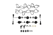 INTAKE MANIFOLD GASKET KIT compatible with BMW 1 E81/E87 118D,120D,123D 2007-,3 E90/E91/E92/E93 320D,320XD 2007-,5 E60/E61 520D 2007-,X1 E84 SDRIVE 20D 2009-,XDRIVE 20D 2009-,X3 E83 2.0D 2007-/W/CONTROL FLAP/