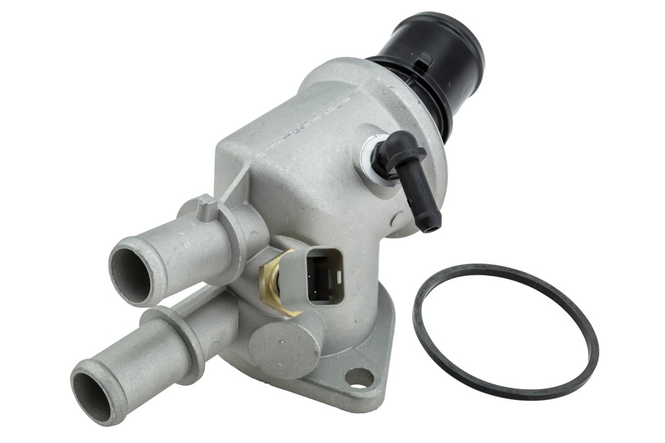 Thermostat with housing compatible ENG. 1.9/2.4JTD ALFA ROMEO 145, 146, 156, FIAT BRAVA, BRAVO I, MAREA, MULTIPLA, LANCIA KAPPA, LYBRA - CTM-AR-003