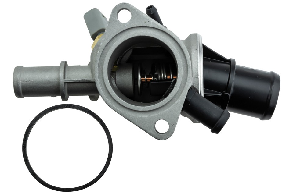 Thermostat with housing compatible ENG. 1.9/2.4JTD ALFA ROMEO 145, 146, 156, FIAT BRAVA, BRAVO I, MAREA, MULTIPLA, LANCIA KAPPA, LYBRA - CTM-AR-003