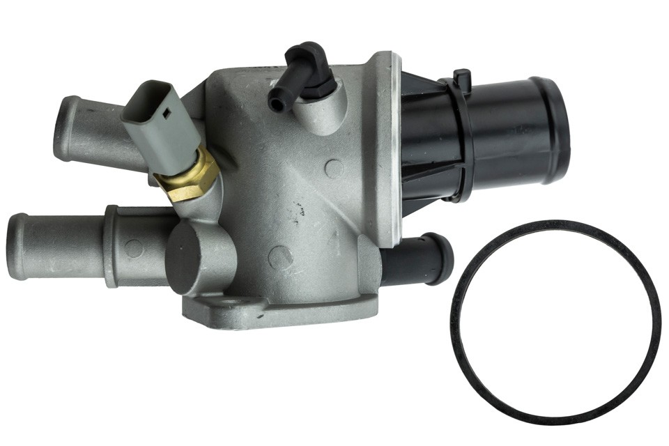 Thermostat with housing compatible ENG. 1.9/2.4JTD ALFA ROMEO 145, 146, 156, FIAT BRAVA, BRAVO I, MAREA, MULTIPLA, LANCIA KAPPA, LYBRA - CTM-AR-003