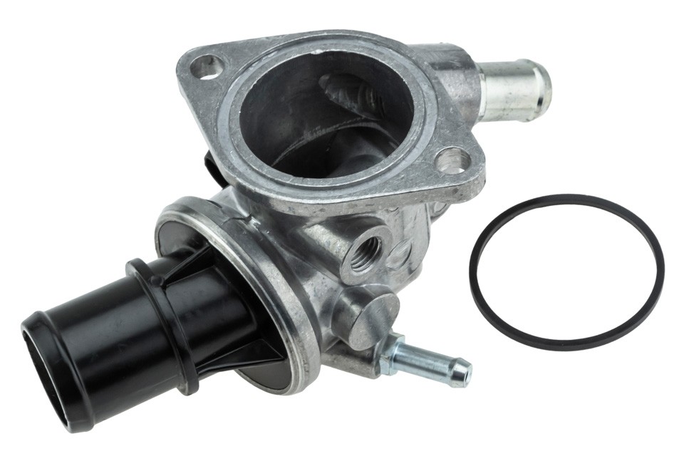 Thermostat cover with ENG compatible cover. 1.6/1.8/2.0 ALFA ROMEO 145, 146, 147, 156, GT, GTV, SPIDER, FIAT BARCHETTA, COUPE, PUNTO, STILO, LANCIA DELTA II, LYBRA - CTM-AR-005