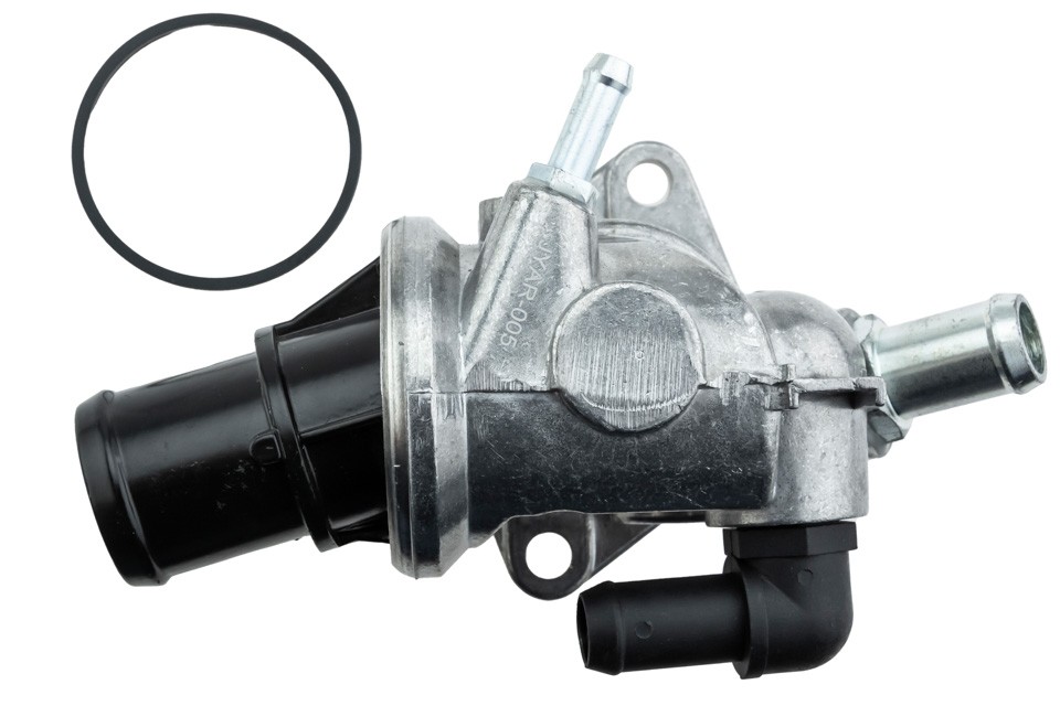 Thermostat cover with ENG compatible cover. 1.6/1.8/2.0 ALFA ROMEO 145, 146, 147, 156, GT, GTV, SPIDER, FIAT BARCHETTA, COUPE, PUNTO, STILO, LANCIA DELTA II, LYBRA - CTM-AR-005