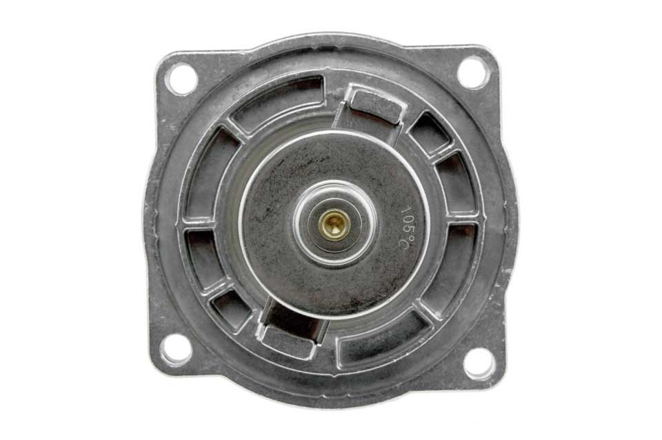 Thermostat with compatible lid BMW 1 E81 130i 06-11, E90 325i, 323i, 328i, 330i, 335i xDrive 04-11, 5 E60 523i, 525i/XI, 530i 05-10, 6 E63 630i 04-10, 7 E65 730i 05-08, X3 E83 2.5SI, 3.0SI 06-08, Z4 2.5SI, 3.0SI 05-09