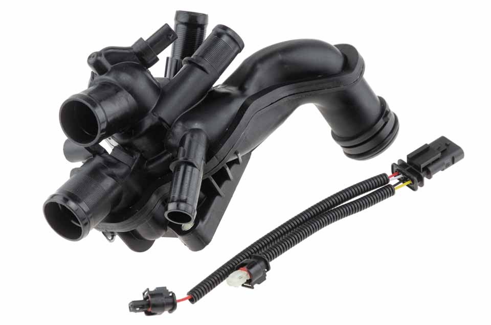 THERMOSTAT with casing + THERMOSTAT ADAPTER compatible  MINI ENG.1.6I MINI R56, CLUBVAN/CLUBMAN R55, COUPE R58, CABRIO R57, PACEMAN R61, ROADSTER R59: ONE, COOPER, COOPER S, JCW -CTM-BM-034
