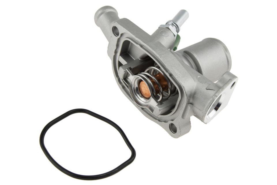 Thermostat with housing compatible FIAT ENG 1.4MULTIAIR GRANDE PUNTO 07-, BRAVO 10-, 500X 14-, ALFA ROMEO GIULIETTA 10-, MITO 09-, JEEP RENEGADE 14-, LANCIA DELTA 10- CTM-FT-006