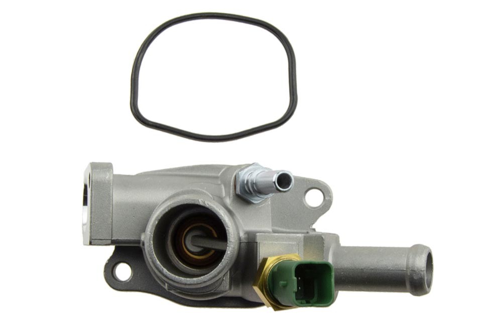 Thermostat with housing compatible FIAT ENG 1.4MULTIAIR GRANDE PUNTO 07-, BRAVO 10-, 500X 14-, ALFA ROMEO GIULIETTA 10-, MITO 09-, JEEP RENEGADE 14-, LANCIA DELTA 10- CTM-FT-006