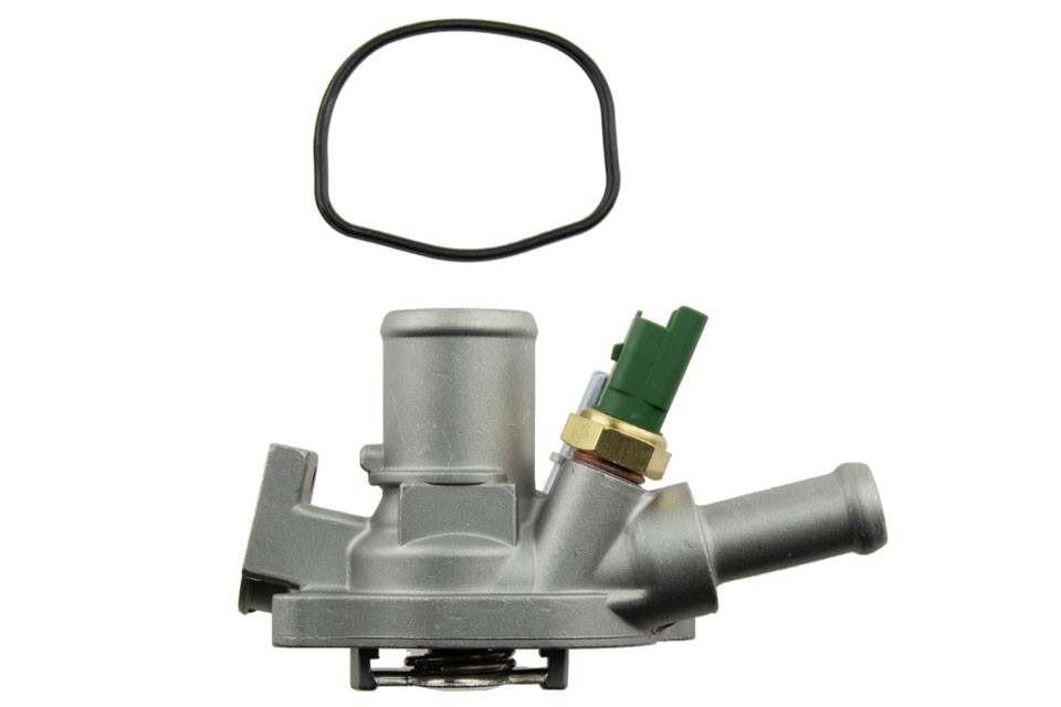 Thermostat with housing compatible FIAT ENG 1.4MULTIAIR GRANDE PUNTO 07-, BRAVO 10-, 500X 14-, ALFA ROMEO GIULIETTA 10-, MITO 09-, JEEP RENEGADE 14-, LANCIA DELTA 10- CTM-FT-006