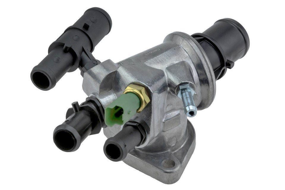 Thermostat with housing ALFA ROMEO 147 1.9 00-, FIAT BRAVO II 1.9 06-, STILO 1.9 02-, LANCIA THESIS 2.4 02- CTM-FT-015