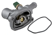 Thermostat with housing compatible FIAT 500, 500 C, PANDA, PUNTO, FORD KA, KA+ III, LANCIA YPSILON 0.9-1.2 07- CTM-FT-017
