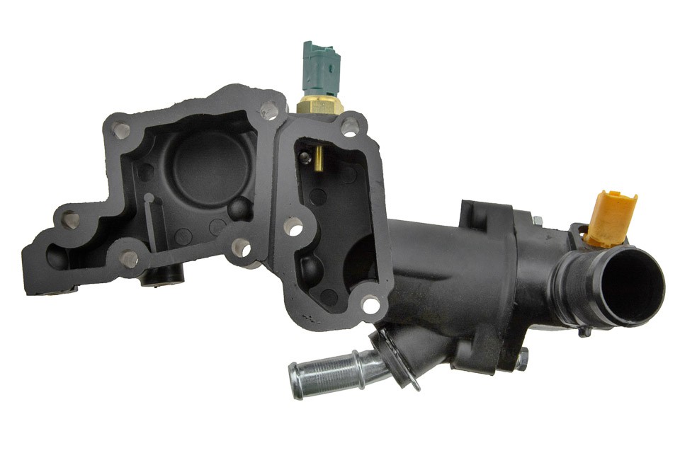 Thermostat with housing compatible PEUGEOT 1007,206,207,307,BIPPER,PARTNER,CITROEN BERLINGO,C2,C3,NEMO,XSARA - CTM-PE-010