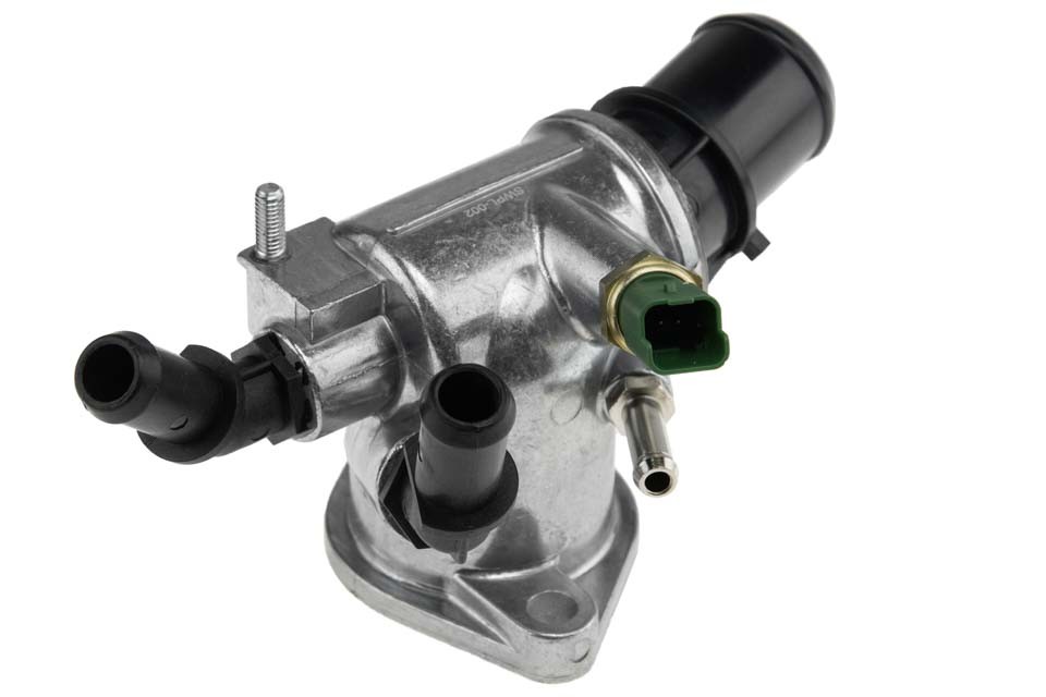 Thermostat with case compatible OPEL ASTRA H 1.9 CDTI, ZAFIRA B 1.9 CDTI 04-, SAAB 9-3 1.9 TID 04-15 /WITH SENSOR/ - CTM-PL-002