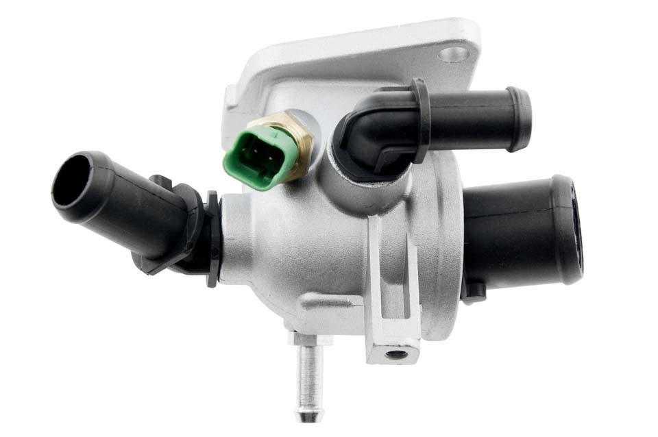 THERMOSTAT with housing compatible 1.3 DIESEL OPEL ASTRA H 05-, CORSA D 06-, FIAT GRANDE PUNTO 05-, DOBLO 10-, ALFA ROMEO MITO 08-, LANCIA YPSILON 06-, MUSA 04- /WITH SENSOR/ - CTM-PL- 008