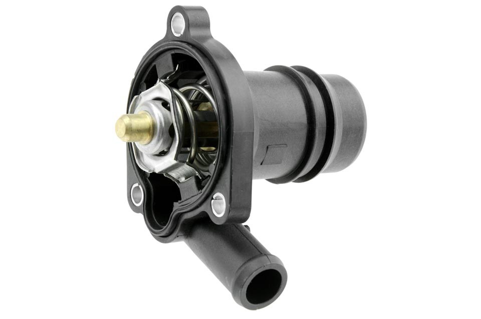 Thermostat with case compatible OPEL ENG.1.4T ADAM 14-, ASTRA 09-, CORSA D 12-, INSIGNIA 11-, MERIVA 12-, MOKKA 12-, ZAFIRA C 11-, CHEVROLET 1.4T AVEO 11-, CRUZE 10-, ORLANDO 10-, TRAX 12- CTM-PL-009