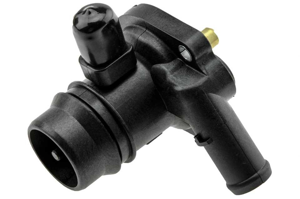 Thermostat with case compatible OPEL ENG.1.4T ADAM 14-, ASTRA 09-, CORSA D 12-, INSIGNIA 11-, MERIVA 12-, MOKKA 12-, ZAFIRA C 11-, CHEVROLET 1.4T AVEO 11-, CRUZE 10-, ORLANDO 10-, TRAX 12- CTM-PL-009