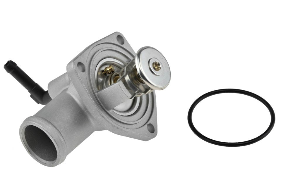 THERMOSTAT with case compatible OPEL ENG.1.4,1.6 ASTRA G 98-, CORSA C 00-, MERIVA 03-, VECTRA B/C 95-, ZAFIRA A/B 99-, CHEVROLET LACETTI 1.8 05- CTM-PL-010