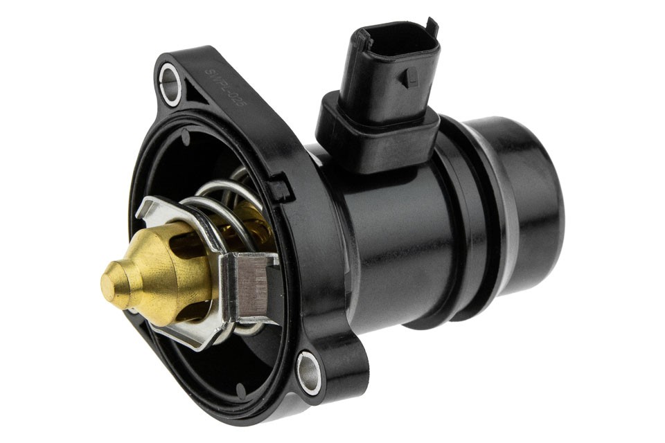 Thermostat with housing compatible OPEL ADAM 1.2/ 1.4 12-, ASTRA J 1.4 09-, CORSA D 1.2/1.4 09-, CORSA E 1.4/ 1.6 15- CTM-PL-025