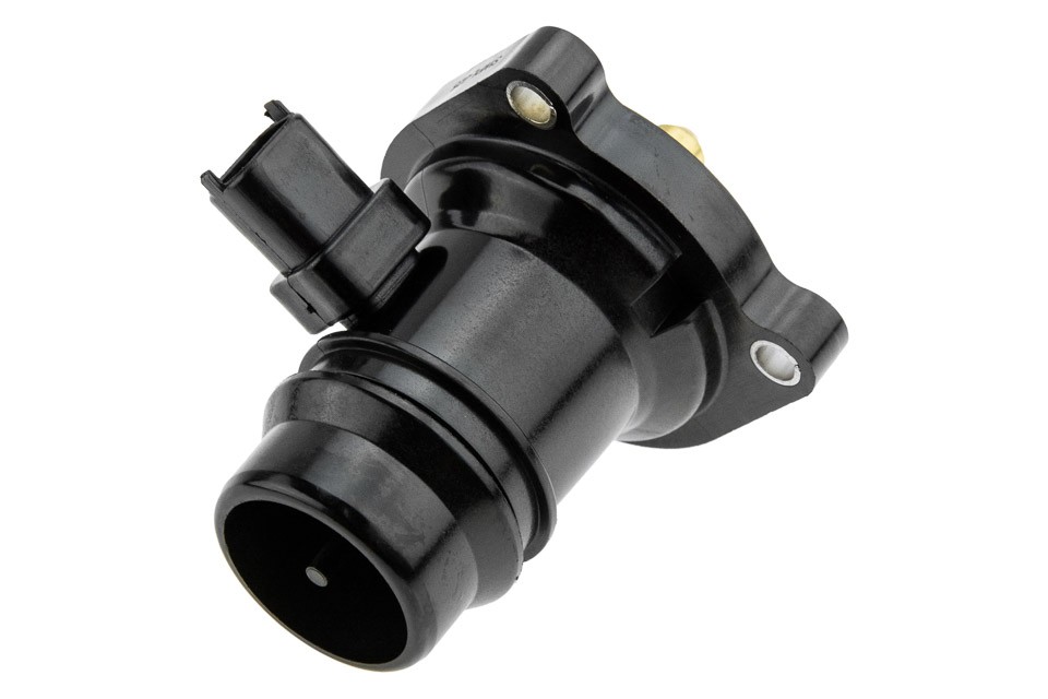 Thermostat with housing compatible OPEL ADAM 1.2/ 1.4 12-, ASTRA J 1.4 09-, CORSA D 1.2/1.4 09-, CORSA E 1.4/ 1.6 15- CTM-PL-025