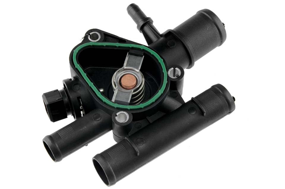 Thermostat with housing compatible RENAULT LAGUNA II 1.9 DCI 01-, KANGOO 1.9 DCI 01-, TRAFIC II 1.9 DCI 01-, OPEL VIVARO 1.9 DTI 01- /WITH SENSOR/ -CTM-RE-003