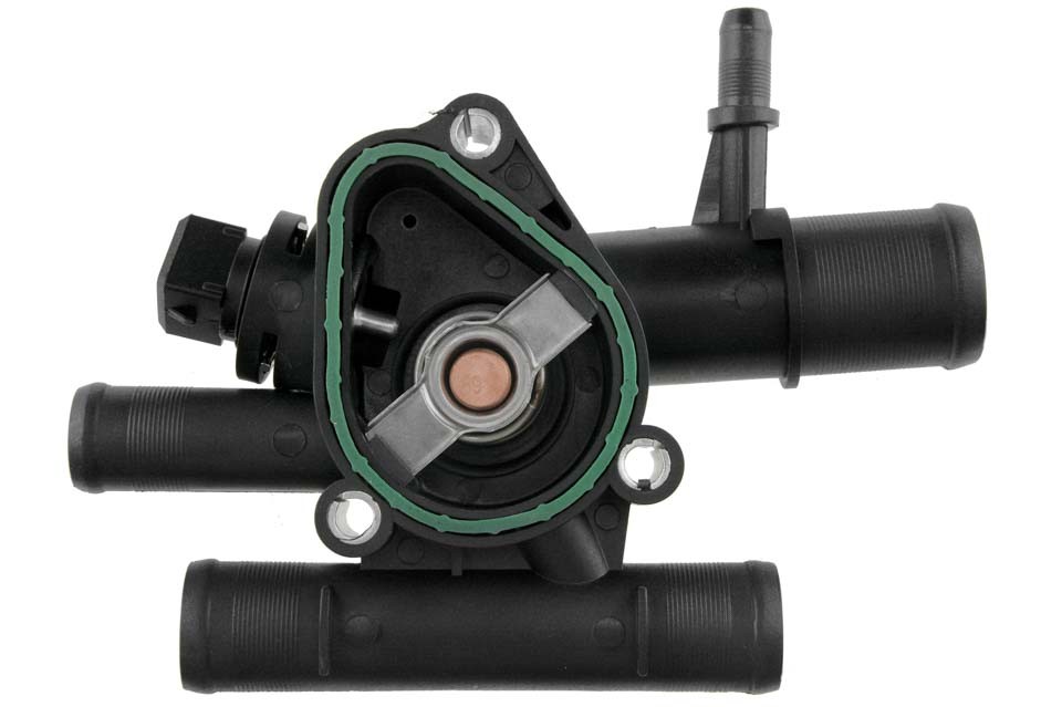 Thermostat with housing compatible RENAULT LAGUNA II 1.9 DCI 01-, KANGOO 1.9 DCI 01-, TRAFIC II 1.9 DCI 01-, OPEL VIVARO 1.9 DTI 01- /WITH SENSOR/ -CTM-RE-003