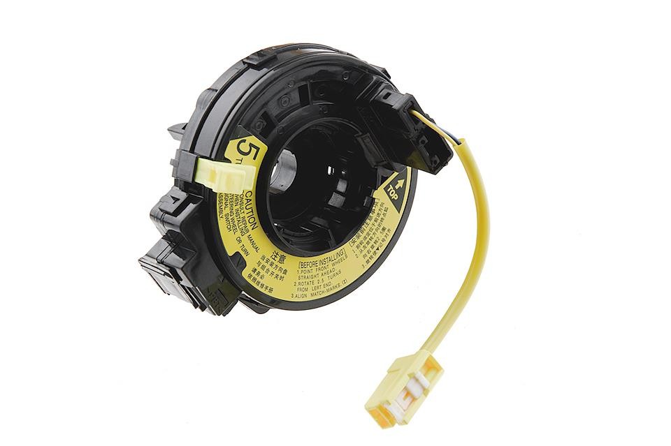 AIRBAG SPIRAL SPRING compatible TOYOTA COROLLA 2001-2006,COROLLA VERSO 2001-2003,YARIS 1999-2005,CELICA 1999-2005,AVENSIS VERSO 2001-2005,PREVIA 2000-2005,RAV4 2000-2005/WTYCZKA NR 1:2 PINS,WTYCZKA NO 2:2 PINS,WT - EAS-TY-011
