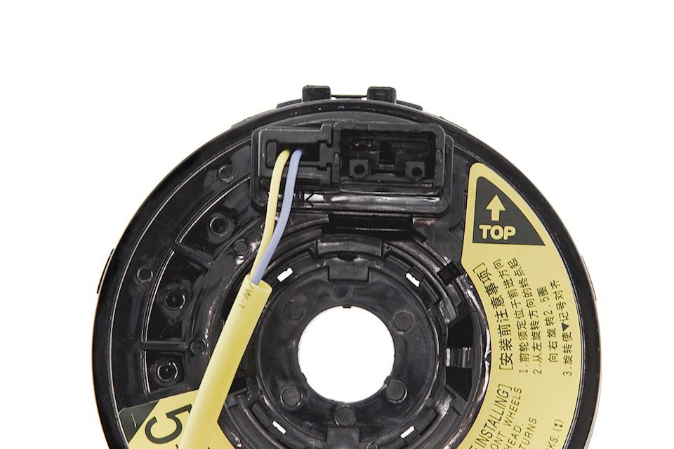 AIRBAG SPIRAL SPRING compatible TOYOTA COROLLA 2001-2006,COROLLA VERSO 2001-2003,YARIS 1999-2005,CELICA 1999-2005,AVENSIS VERSO 2001-2005,PREVIA 2000-2005,RAV4 2000-2005/WTYCZKA NR 1:2 PINS,WTYCZKA NO 2:2 PINS,WT - EAS-TY-011