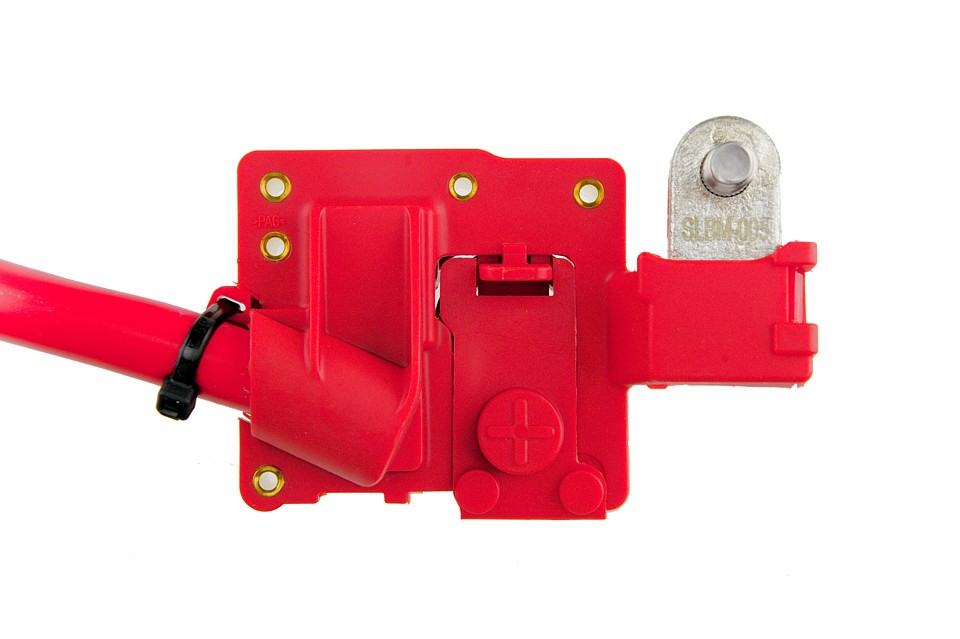 ACCUMULATOR CLAMP PLUS compatible BMW 7 F01/F02/F03/F04/ 2008-/BATTERY POSITIVE TERMINAL WITH PYROTECHNIC FUSE/ - EBP-BM-005